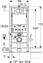 инсталляция для подвесного унитаза geberit duofix delta 458.149.21.1 с кнопкой смыва, хром